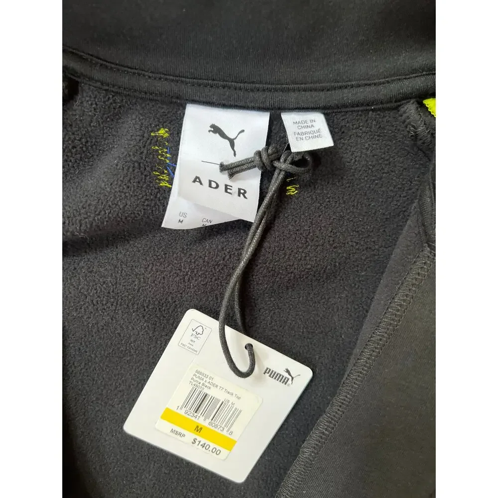 Puma x Ader T7 Men's Track Jacket Pant 95533 01Black/Neon Size M NWT
